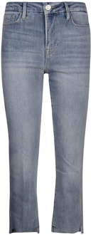 Bootcut Cropped Jeans Frame , Blue , Dames - W29