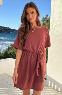 Boothals Loose Fit Jurk Dust Roze