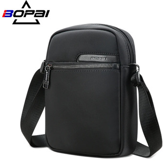 BOPAI Men's Crossbody Bag Waterproof 2020 New Fashion Light Zipper Handbag Nylon Tote Male Classic Casual Shoulder Bag