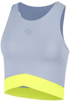 Bora Tanktop Dames-Grijs,Neongeel - M