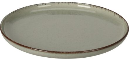 Bord Porselein Dia 24X25cm groen