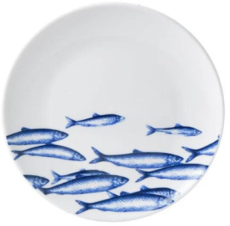 Bord vissen middel | Heinen Delfts Blauw | Wandbord | Delfts Blauw bord | Design |