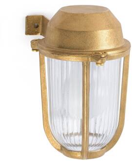 Borda - maritieme messing buitenwandlamp messing, transparant