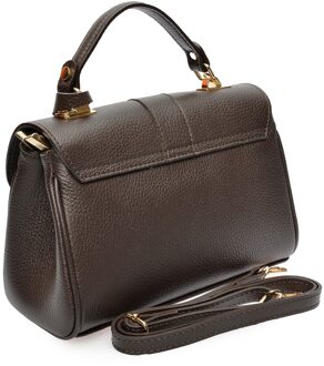 Bordeau Leren Tas Kastanjebruin - One Size