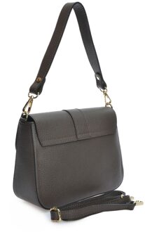 Bordeauleren Tas Kastanjebruin