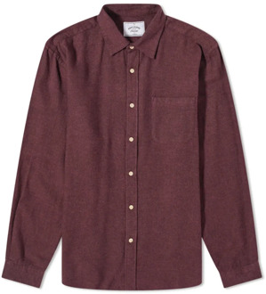 Bordeaux Flanellen Overhemd Portuguese Flannel , Brown , Heren - XL