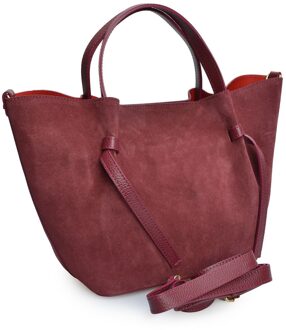 Bordeaux Leren Tas Bourgogne - One Size