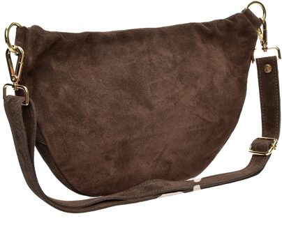 Bordeaux Leren Tas Kastanjebruin - One Size