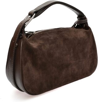 Bordeaux Leren Tas Kastanjebruin - One Size
