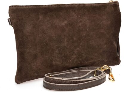 Bordeaux Leren Tas Kastanjebruin - One Size