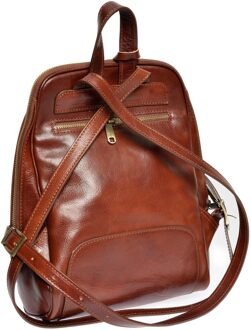 Bordeaux Leren Tas Kastanjebruin