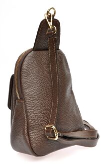 Bordeaux Leren Tas Kastanjebruin