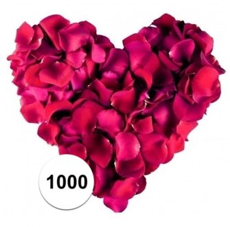 Bordeaux rode rozenblaadjes 1000 stuks