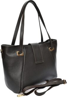 Bordeauxleren Tas Kastanjebruin - One Size