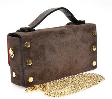 Bordeauxleren Tas Kastanjebruin