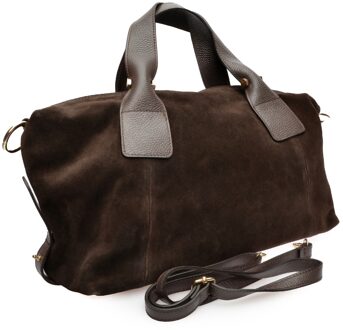 Bordeauxleren Tas Kastanjebruin