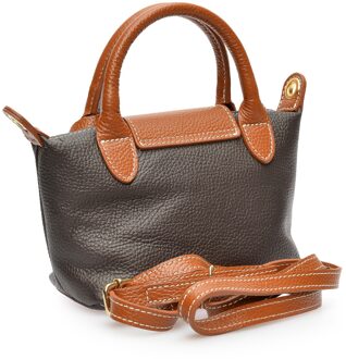 Bordeauxleren Tas Kastanjebruin