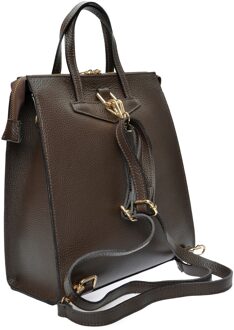 Bordeauxleren Tas Kastanjebruin