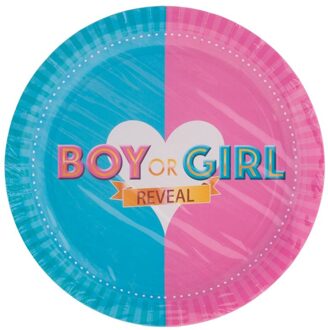 Borden Boy or Girl Reveal (8st) Multikleur - Print