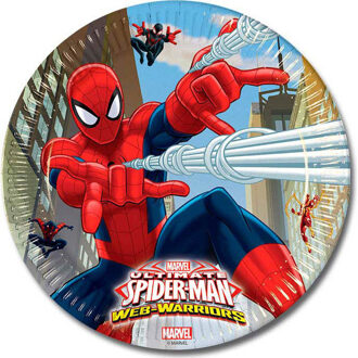 Borden Feestborden Spider-man 23 Cm 8 Stuks