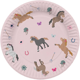 Borden Happy Horses 23 cm (8st) Multikleur - Print
