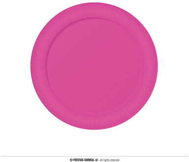 Borden Neon Fuchsia 23cm (6st) Roze