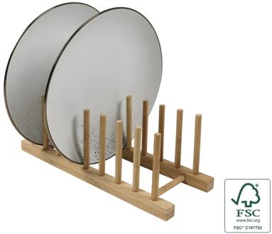 Bordenrek bamboe 32,5x12x11,5cm bruin