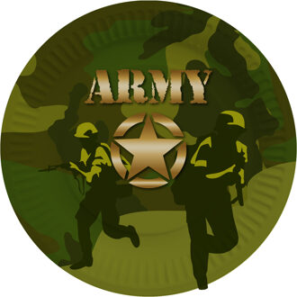 Bordjes Leger Army (8st) Groen, Multikleur - Print