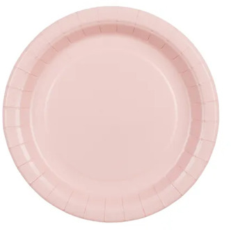 Bordjes Lichtroze 18cm (6st)