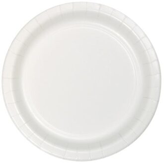 Bordjes Wit 23cm (8st) Wit - Transparant