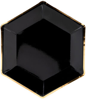 Bordjes Zwart Chic (6st)