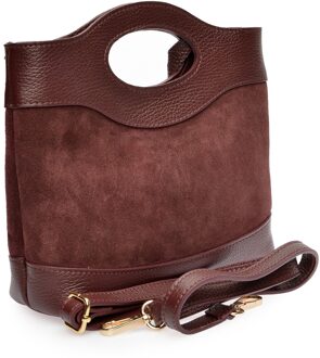 BORDO Leren Tas Bordeaux