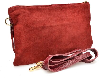 BORDO Leren Tas - maat Bordeaux