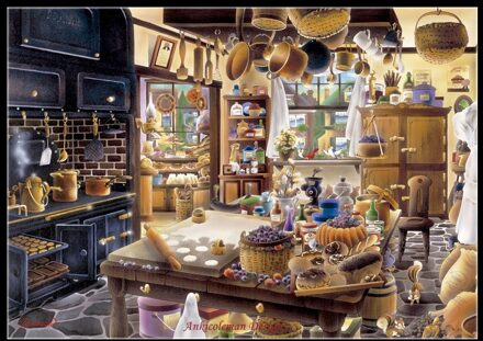 Borduren Geteld Borduurpakketten Handwerken-Ambachten 14 ct DMC DIY Arts Handgemaakte Decor-De Bakkerij