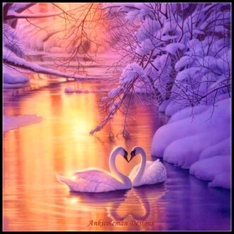 Borduren Geteld Borduurpakketten Handwerken-Ambachten 14 ct DMC Kleur DIY Arts Handgemaakte Decor-Romantische Herinneringen