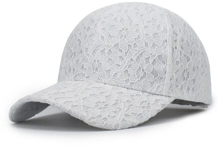 Borduren Kant Hoeden Ademend Snapback Baseball Cap Buitensporten Zon Caps Skateboarding Hiphop Hoed Man Vrouw Hoed wit