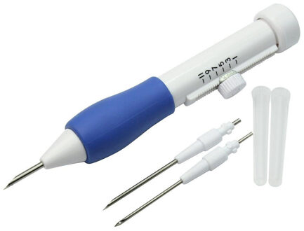 Borduren Pen Punch Naald Set Craft DIY Borduren Punch Naalden Handvat Naaien Accessoires Tool 3 Needles1.3/1.6/2.2 mm