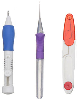 Borduren Pen Set Magic Patronen Punch Naald Kit Craft Voor Diy Naaien Borduren Borduurpakketten En Breien Naaien Abs