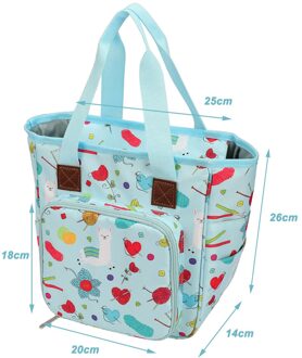 Borduurgaren Opbergtas Grote Capaciteit Breien Haaknaalden Organizer Draad Garen Case Houder Naaien Gereedschap Tas