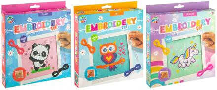 Borduurset in lijstje 15x15cm