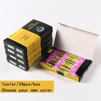 Borduurwerk Diy Zijde Lijn Tak Kruissteek Draden Vergelijkbare Dmc Discussie Floss Streng Naaien Gereedschap 1 Kleur/24 Stks/doos 447 Kleuren