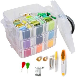 Borduurwerk Floss Set 150 Kleuren Kruissteek Vriendschap Armbanden Draad Met Floss Bakken En 37 Pcs Kruissteek Hulpmiddel