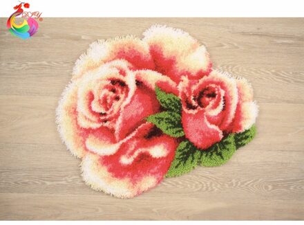 Borduurwerk Kussen Kits Klink Haak Tapijt Kits Tapijt Kids Garen Voor Breien Kruissteek Draad Borduurwerk Kit Bloem Haaknaald