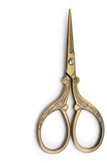 Borduurwerk Vintage Steek Naaien Schaar Retro Stof Cut Roestvrij Staal Op Maat Schaar Handwerken Huishoudelijke Naaien Gereedschap bronzen goud