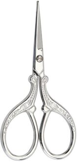 Borduurwerk Vintage Steek Naaien Schaar Retro Stof Cut Roestvrij Staal Op Maat Schaar Handwerken Huishoudelijke Naaien Gereedschap zilver