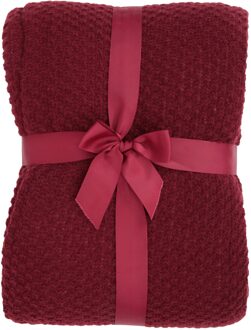 Borg-gevoerde Gebreide Deken (Bordeaux) Bourgogne