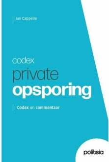 Borgerhoff & Lamberigts Codex Private Opsporing - Jan Cappelle