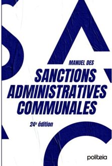 Borgerhoff & Lamberigts Manuel Des Sanctions Administratives Communales (24e - Bertrand De Buisseret