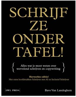 Borgerhoff & Lamberigts Schrijf Ze Onder Tafel! - Bavo van Landeghem