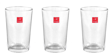 Bormioli 18x Stapelbare drinkglazen/waterglazen transparant 200 ml - Glazen - Drinkglas/waterglas/sapglas